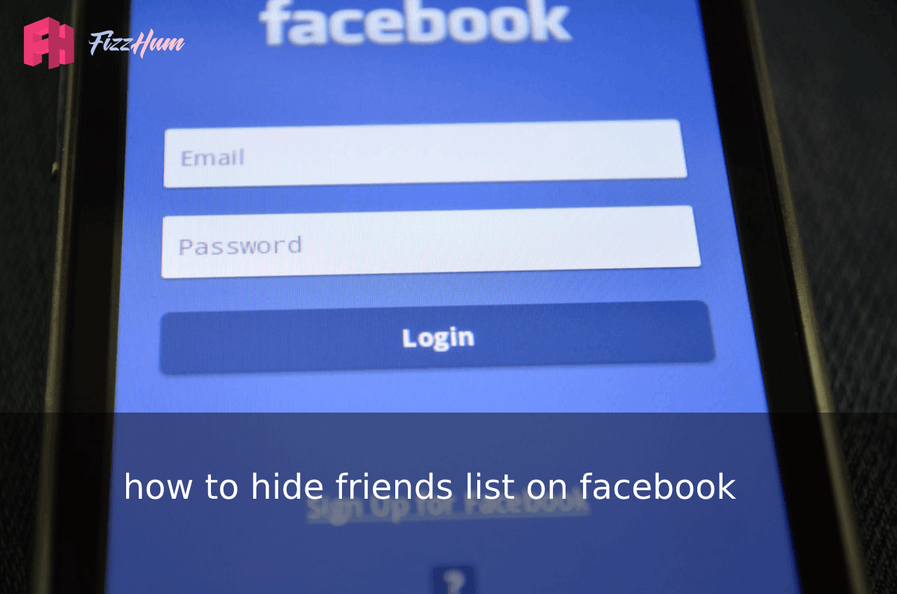 how to hide friends list on facebook